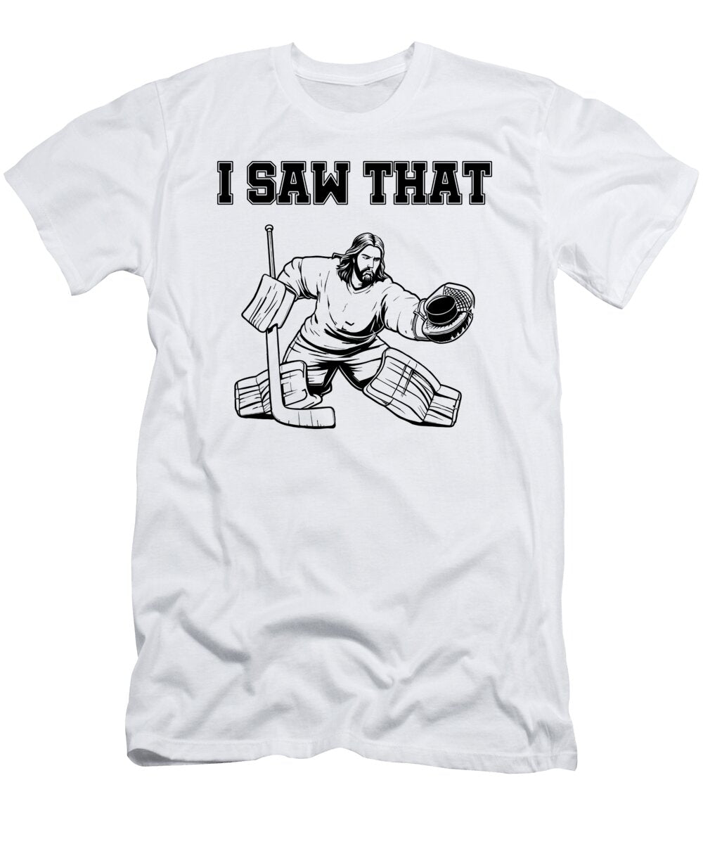 1 Funny Jesus Goalie Ice Hockey Player Me T-Shirt