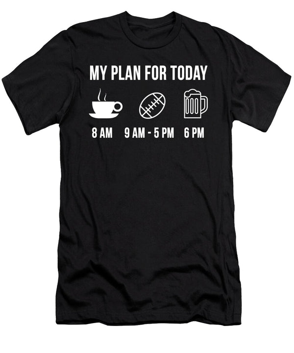 1 Funny Rugby Athlete Sports My Plan for Today Lukas Davis T-Shirt