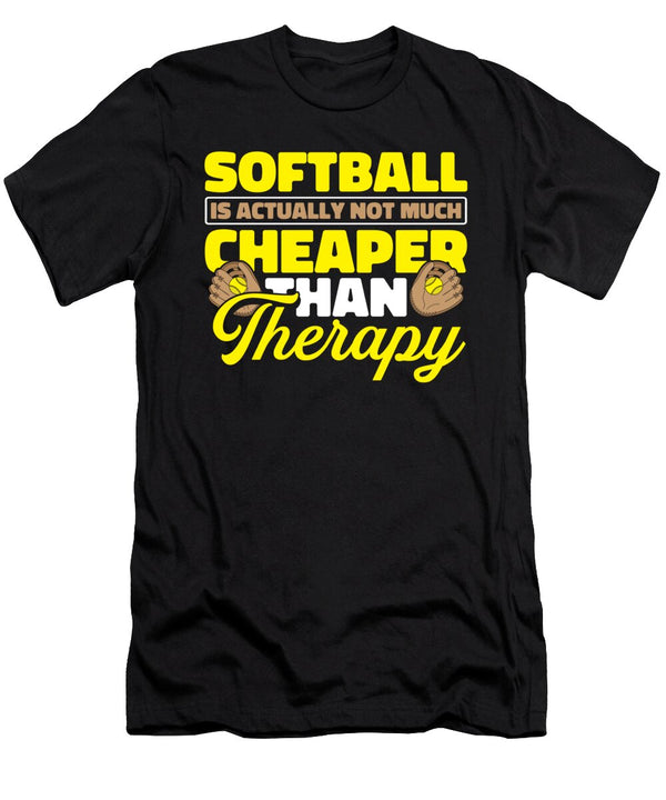 1 Funny Softball Catcher Batter Pitcher Softball Crazy Squirrel T-Shirt