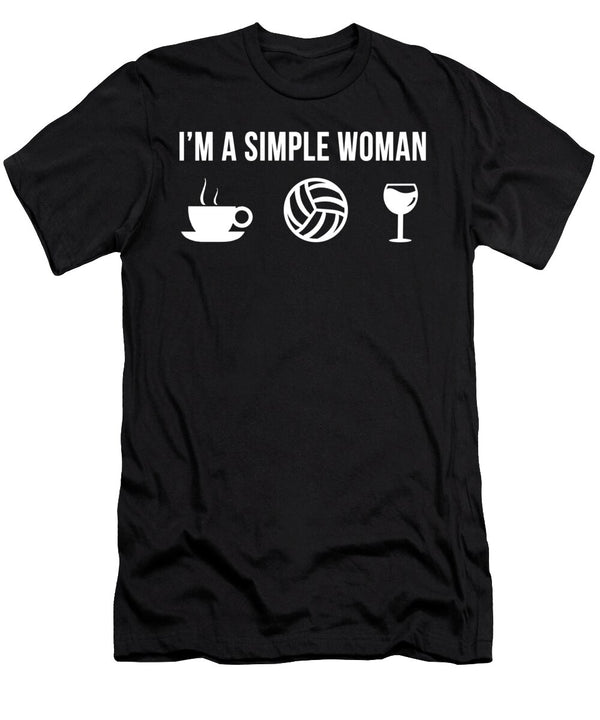 1 Funny Volleyball Athlete Sports Simple Man Lukas Davis T-Shirt