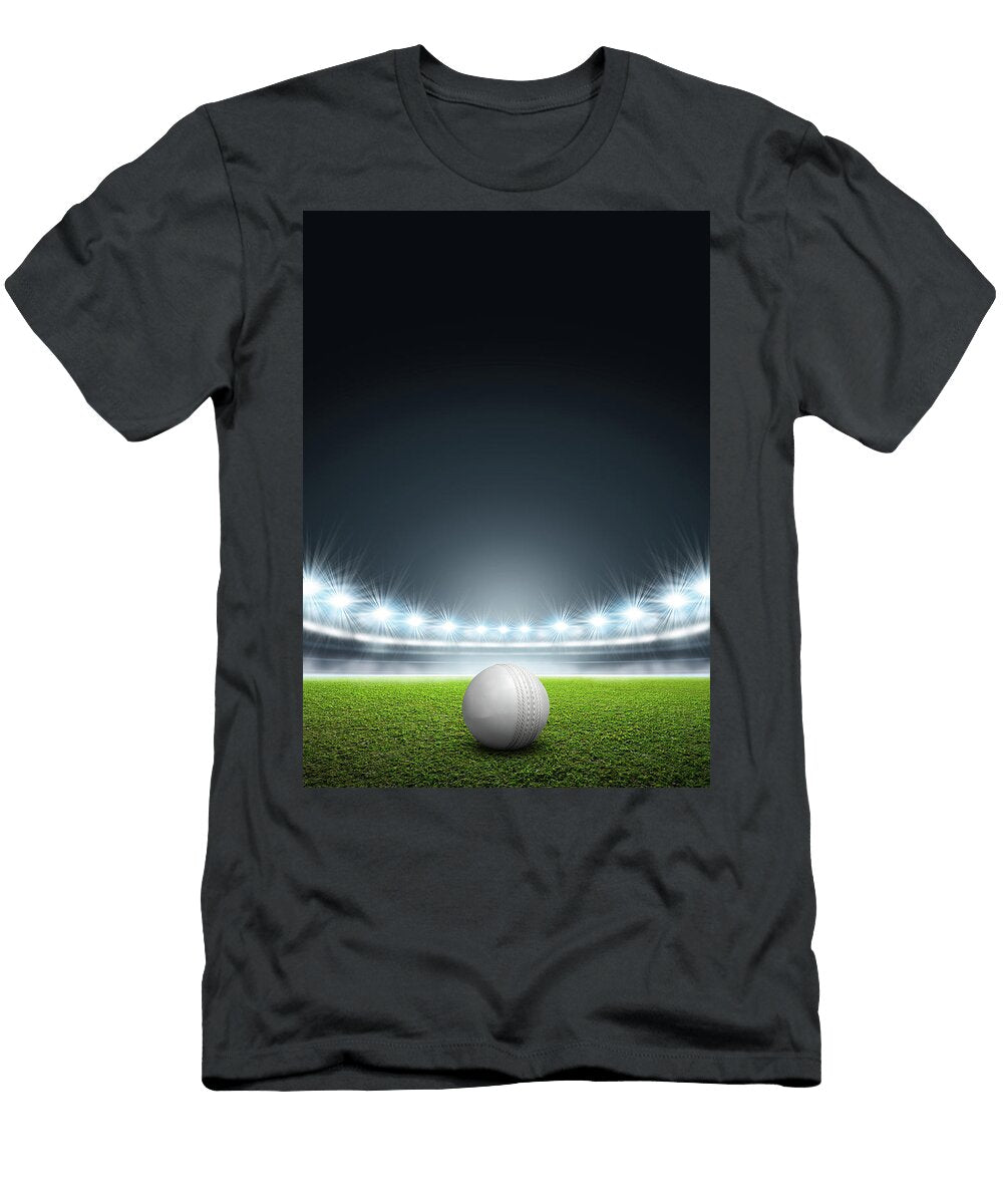 1 Generic Floodlit Stadium with Cricket Ball Allan Swart T-Shirt