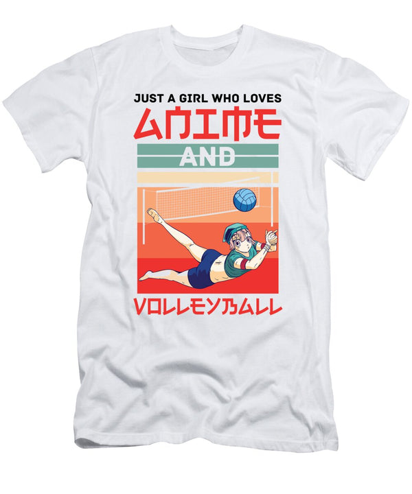 1 Girl Who Loves Anime and Volleyball Player Otaku Florian Dold Art T-Shirt