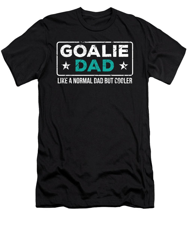 1 Goalie Dad Like Normal Dad But Cooler Dad Goalkeeper Haselshirt T-Shirt