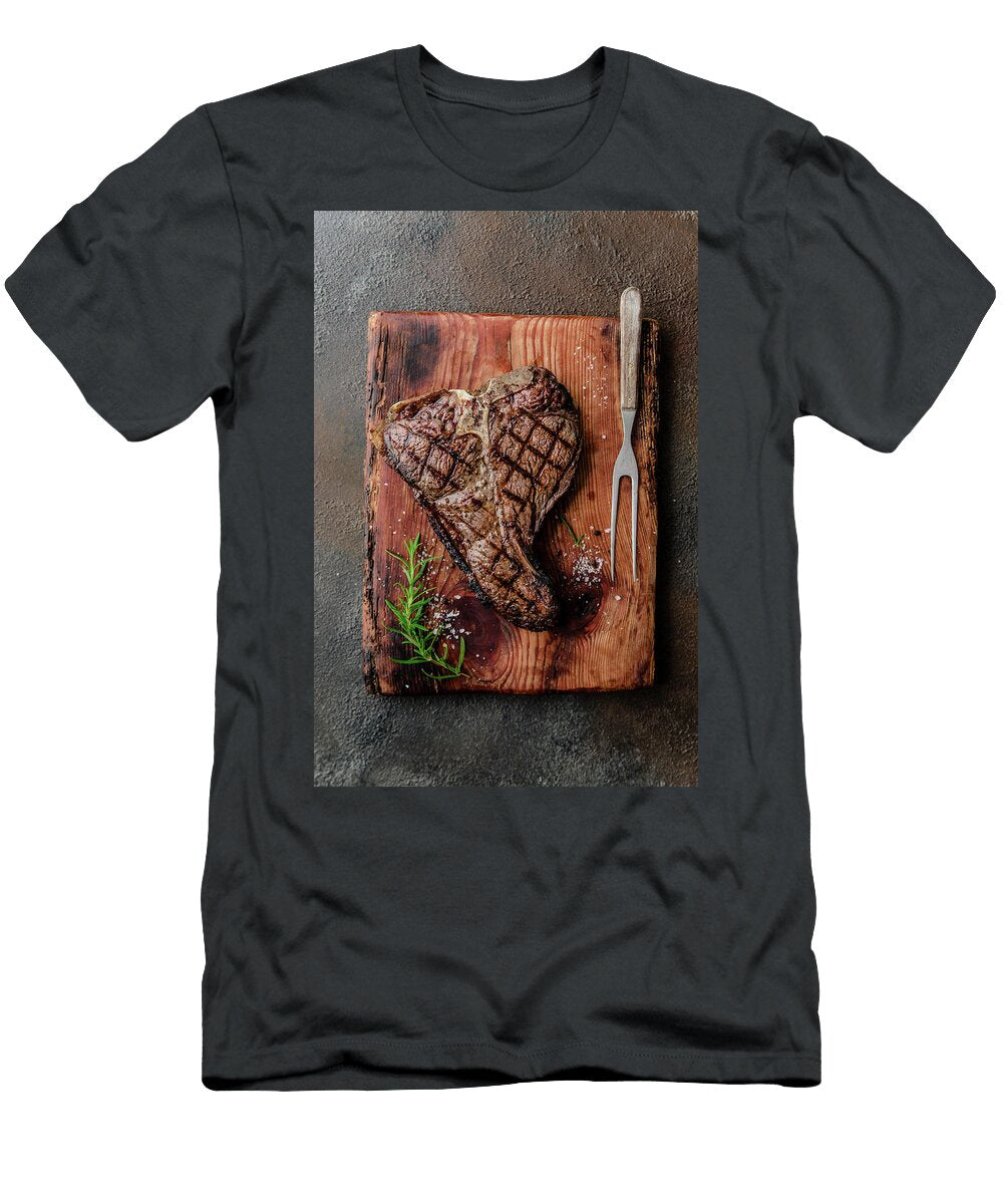 1 Grilled Beef T Bone Steak Monika Pazdej T-Shirt
