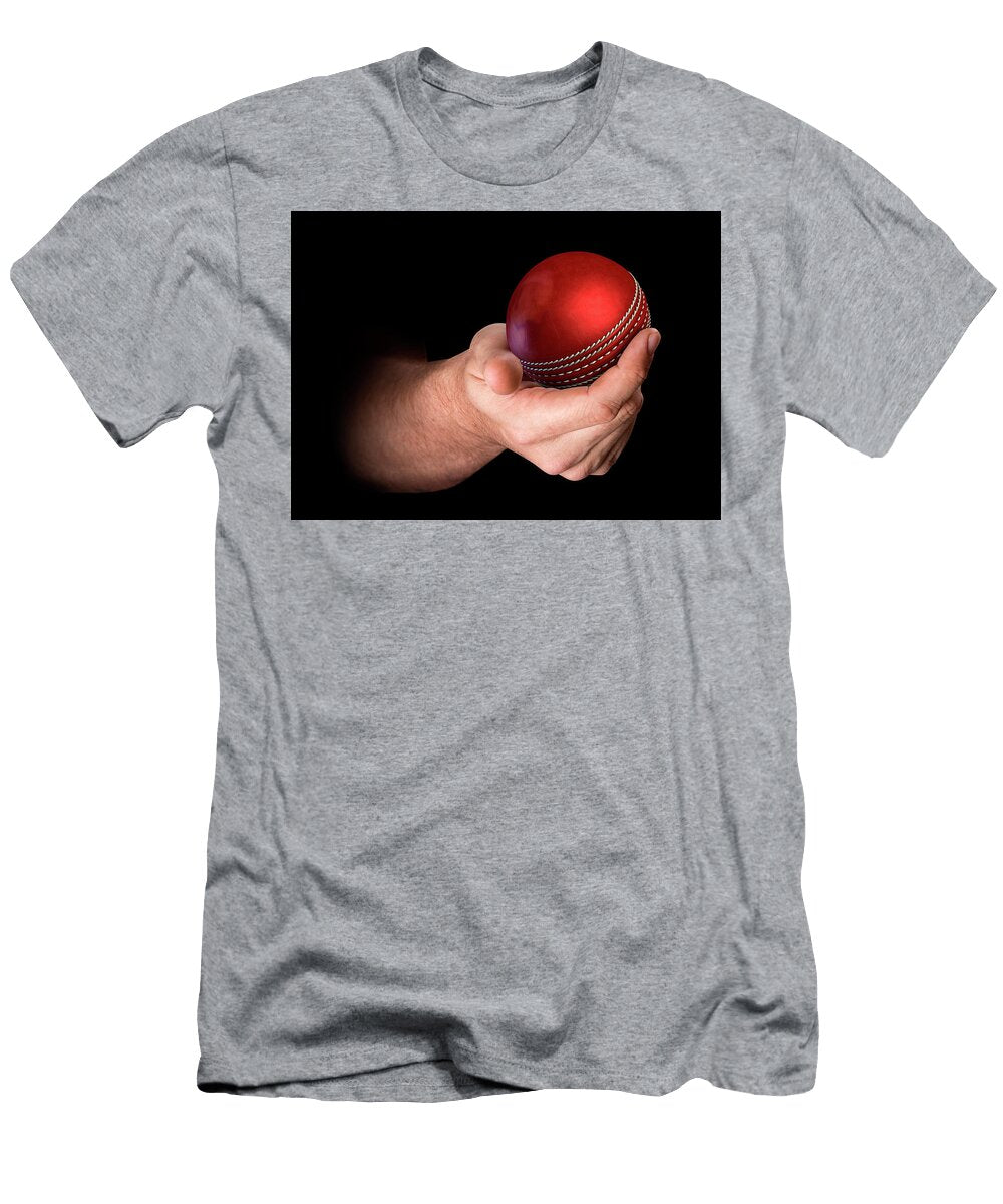 1 Hand Holding Cricket Ball Allan Swart T-Shirt