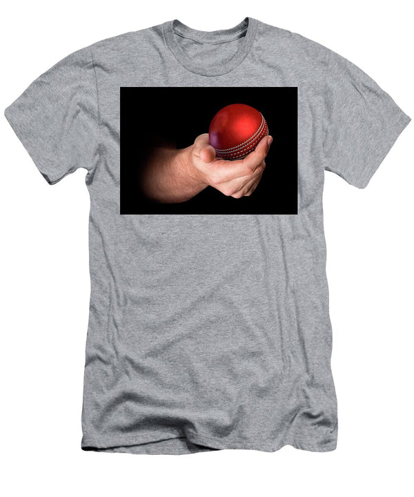 1 Hand Holding Cricket Ball Allan Swart T-Shirt