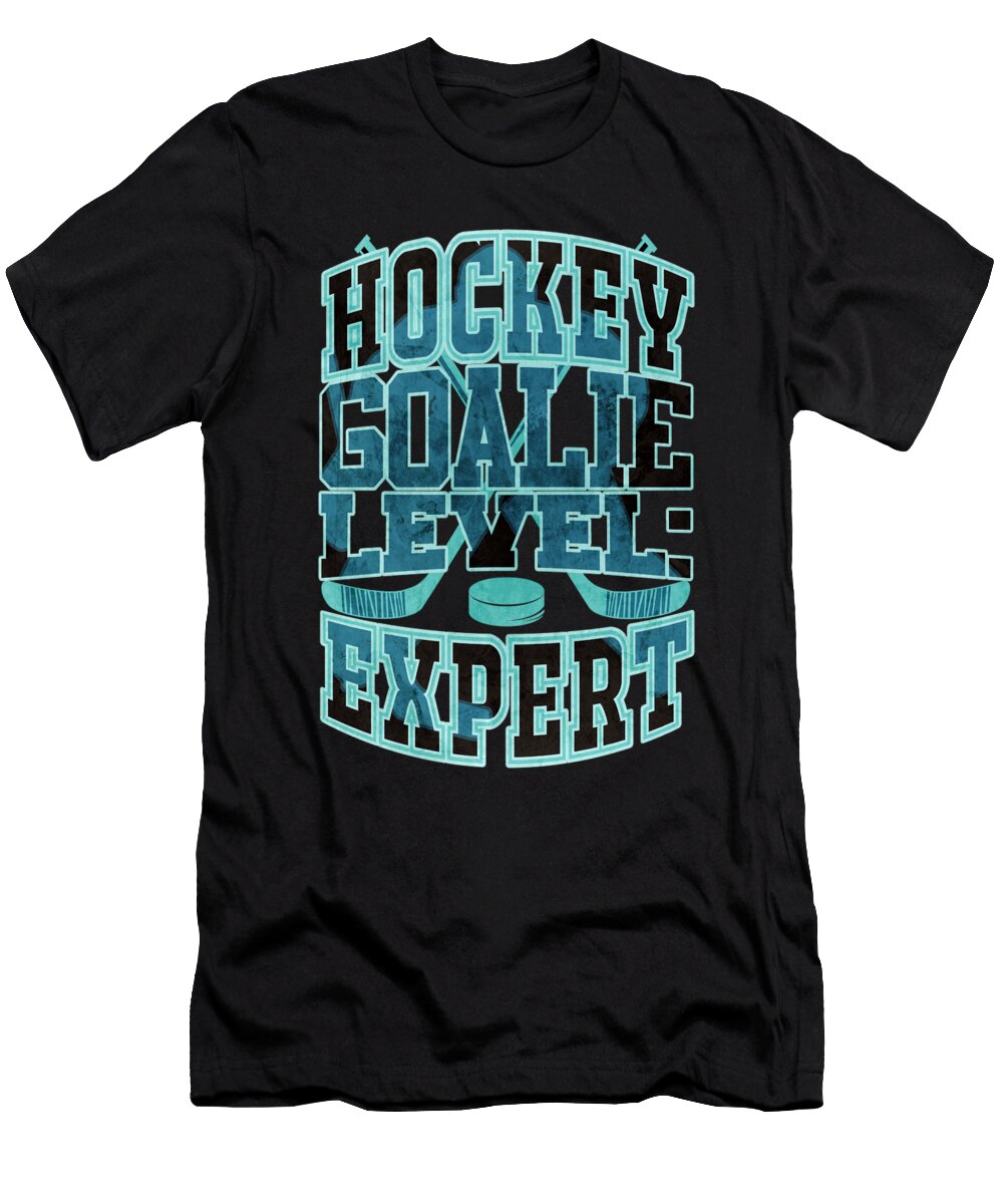 1 Hockey Goalie Gift Hockey Goalie Level Expert Ice Hockey Kanig Designs T-Shirt