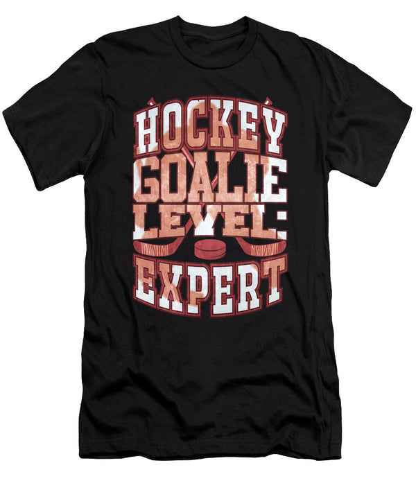 1 Hockey Goalie Level Expert Hockey Enthusiast Kanig Designs T-Shirt