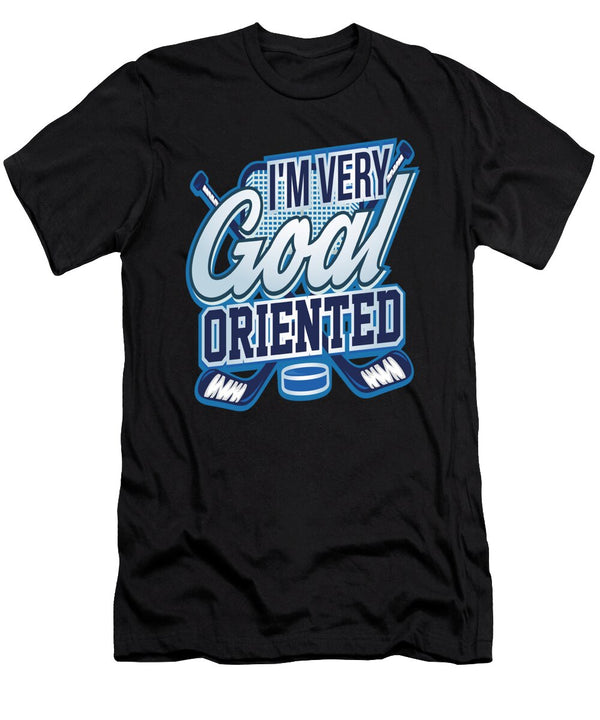 1 Hockey Puns Goal Oriented Hockey Enthusiast Kanig Designs T-Shirt
