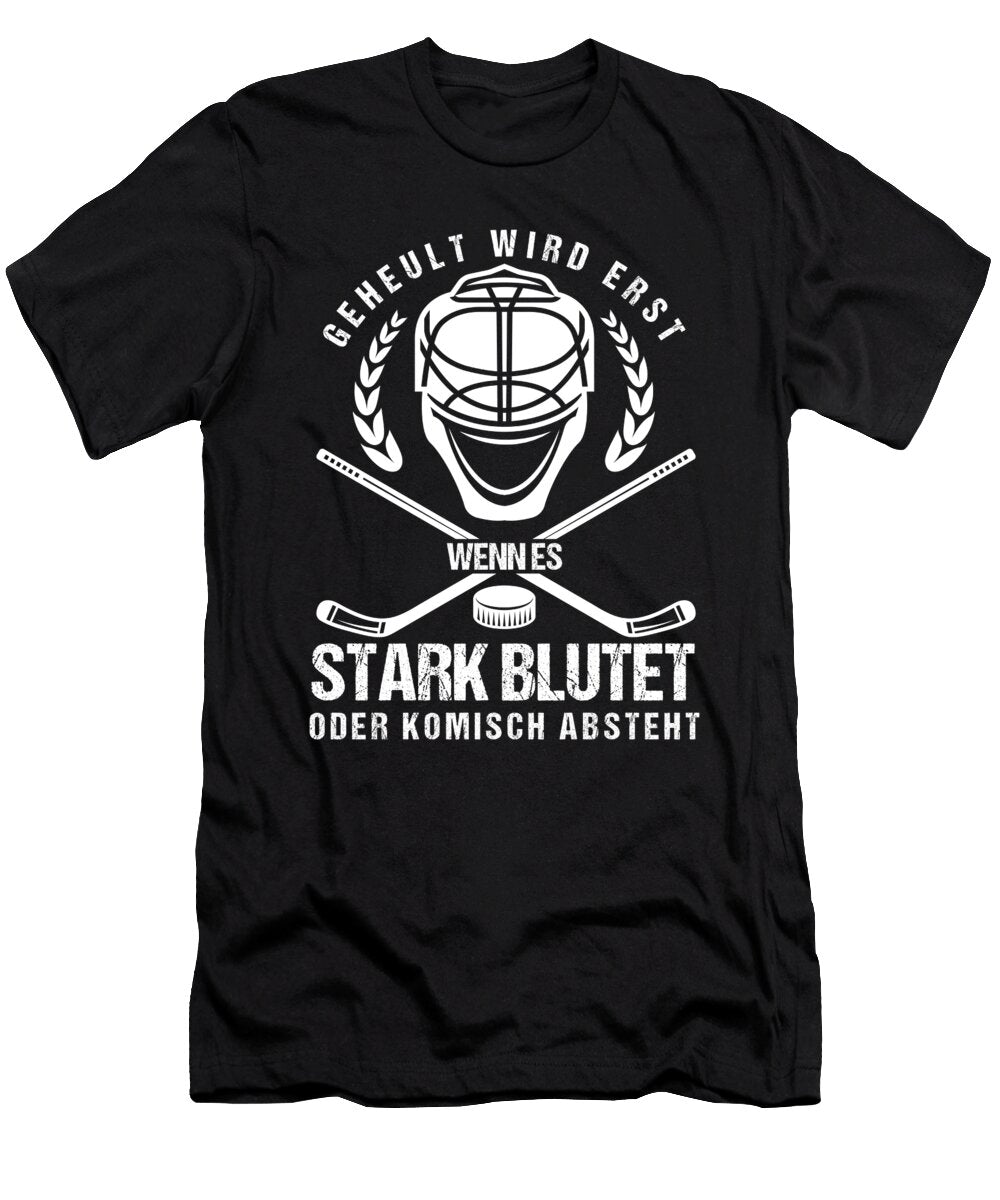 1 Howling Only When It Bleeds or Weirdly Protrudes Hockey Gift Thomas Larch T-Shirt