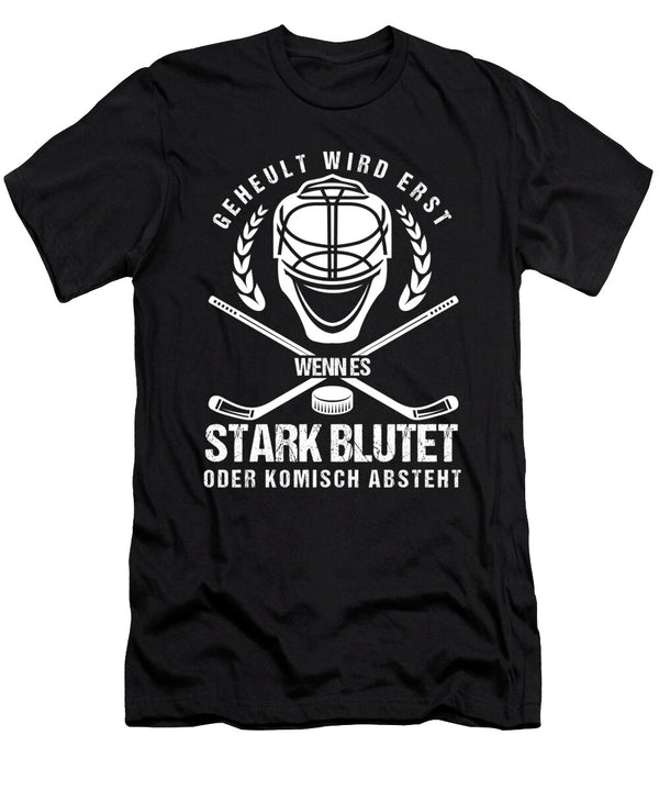 1 Howling Only When It Bleeds or Weirdly Protrudes Hockey Gift Thomas Larch T-Shirt