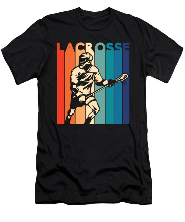 1 I Beat People with a Stick Lacrosse for Lacrosse Players Tom Schiesswald T-Shirt