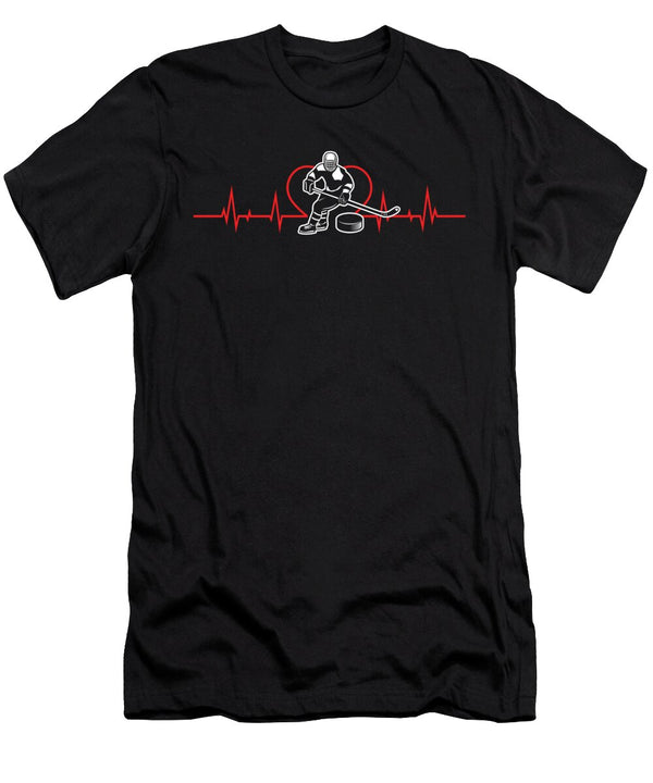 1 Ice Hockey Heartbeat Sports Ice Hockey Player Gift Thomas Larch T-Shirt