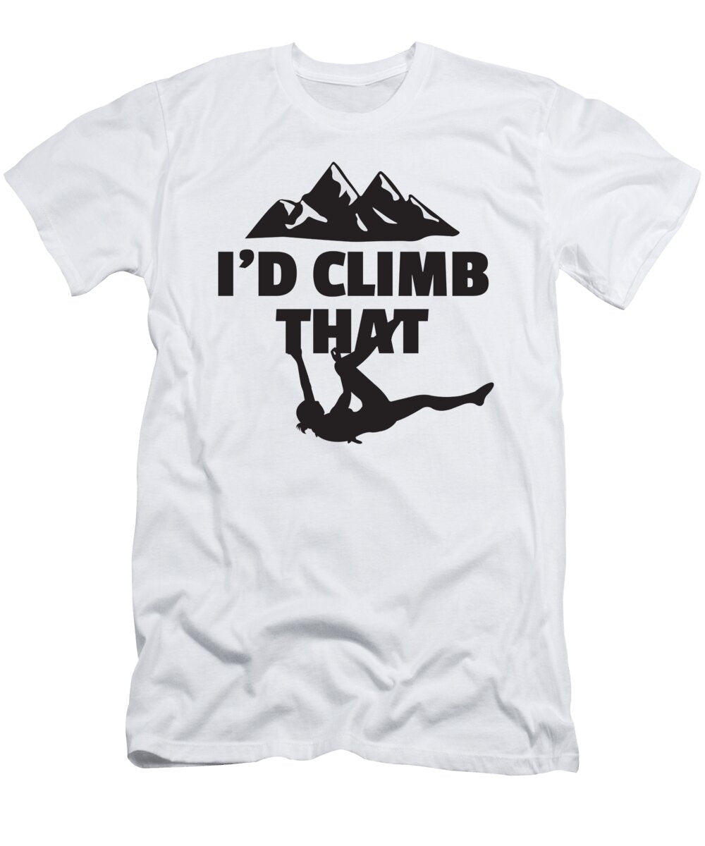 1 Id Climb That Rock Climbing Kaylin Watchorn T-Shirt