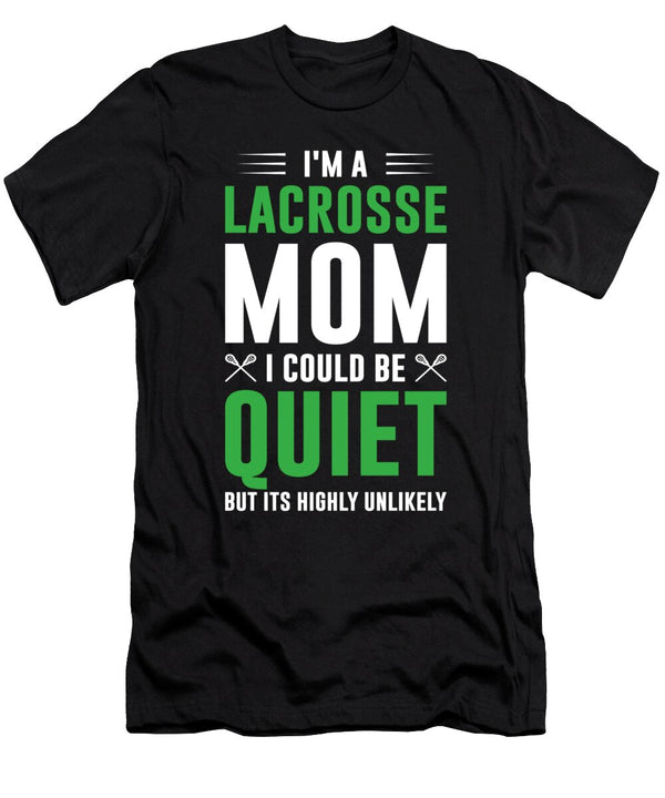 1 Im a Lacrosse Mom Funny Mothers Day Goalie Haselshirt T-Shirt