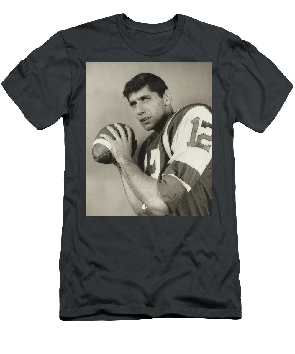 1 Joe Namath As a Rookie with the New York Jets 1965 New York Jets T-Shirt