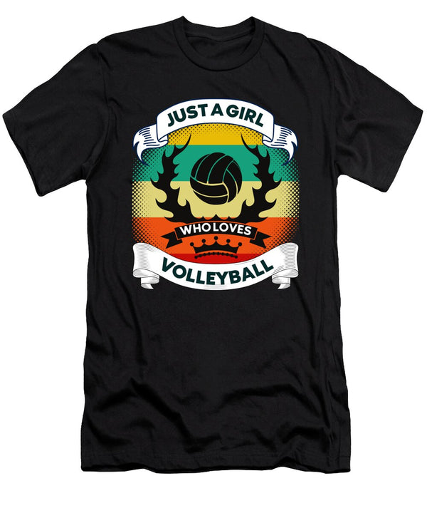 1 Just a Girl Who Loves Volleyball Organicfoodempire T-Shirt