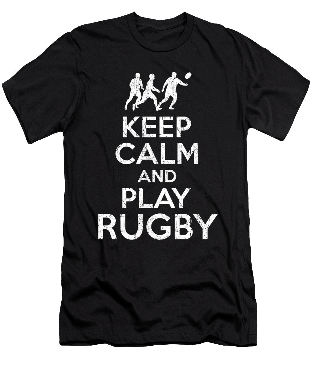 1 Keep Calm and Play Rugby Manuel Schmucker T-Shirt