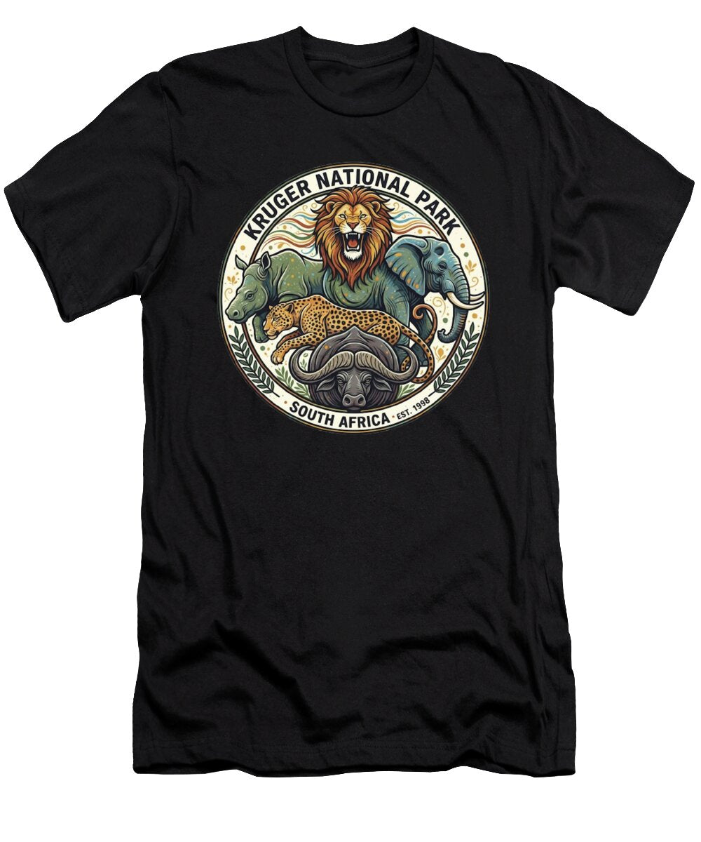1 Kruger National Park 7 Lik Batonboot T-Shirt
