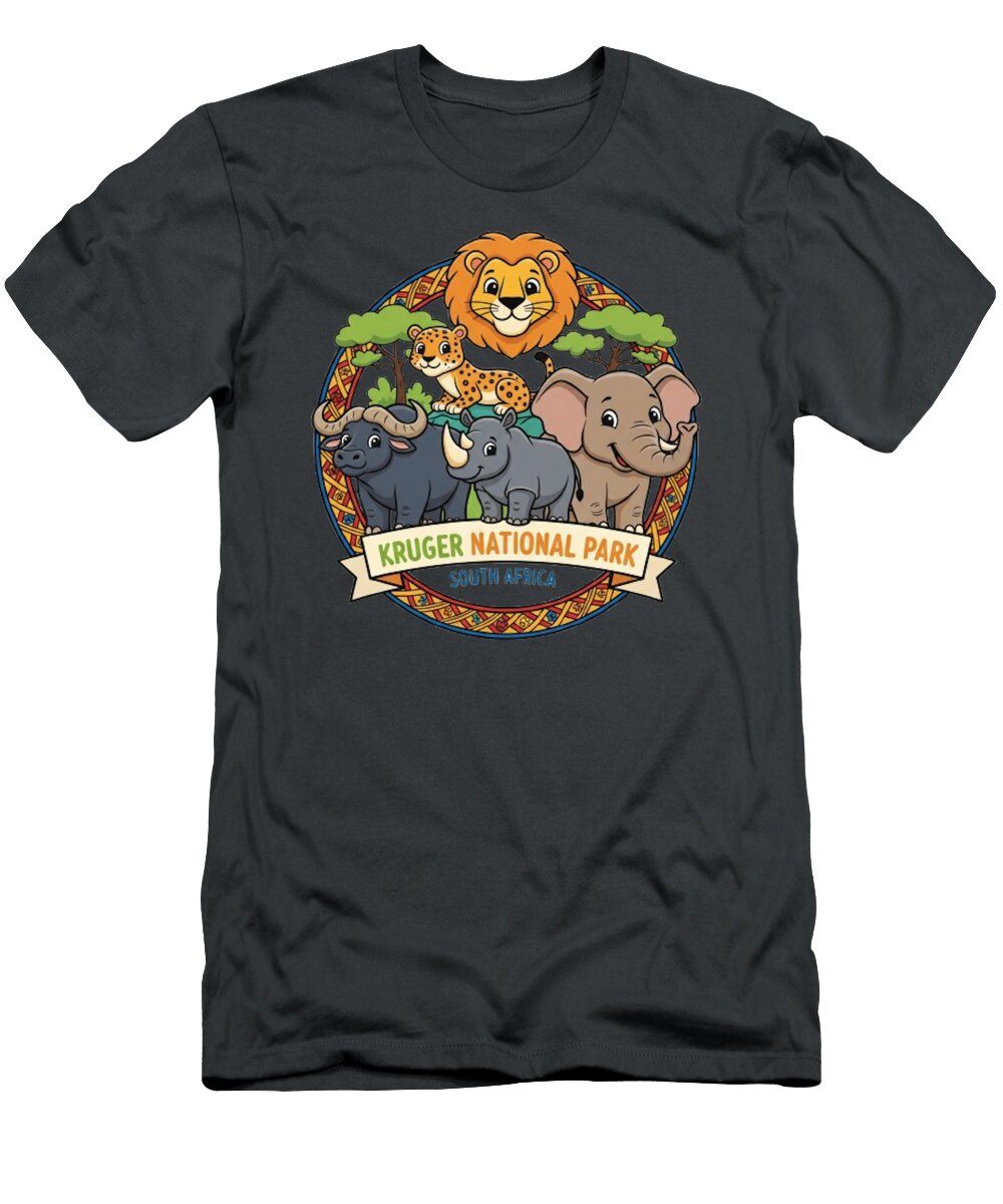 1 Kruger National Park 8 Lik Batonboot T-Shirt