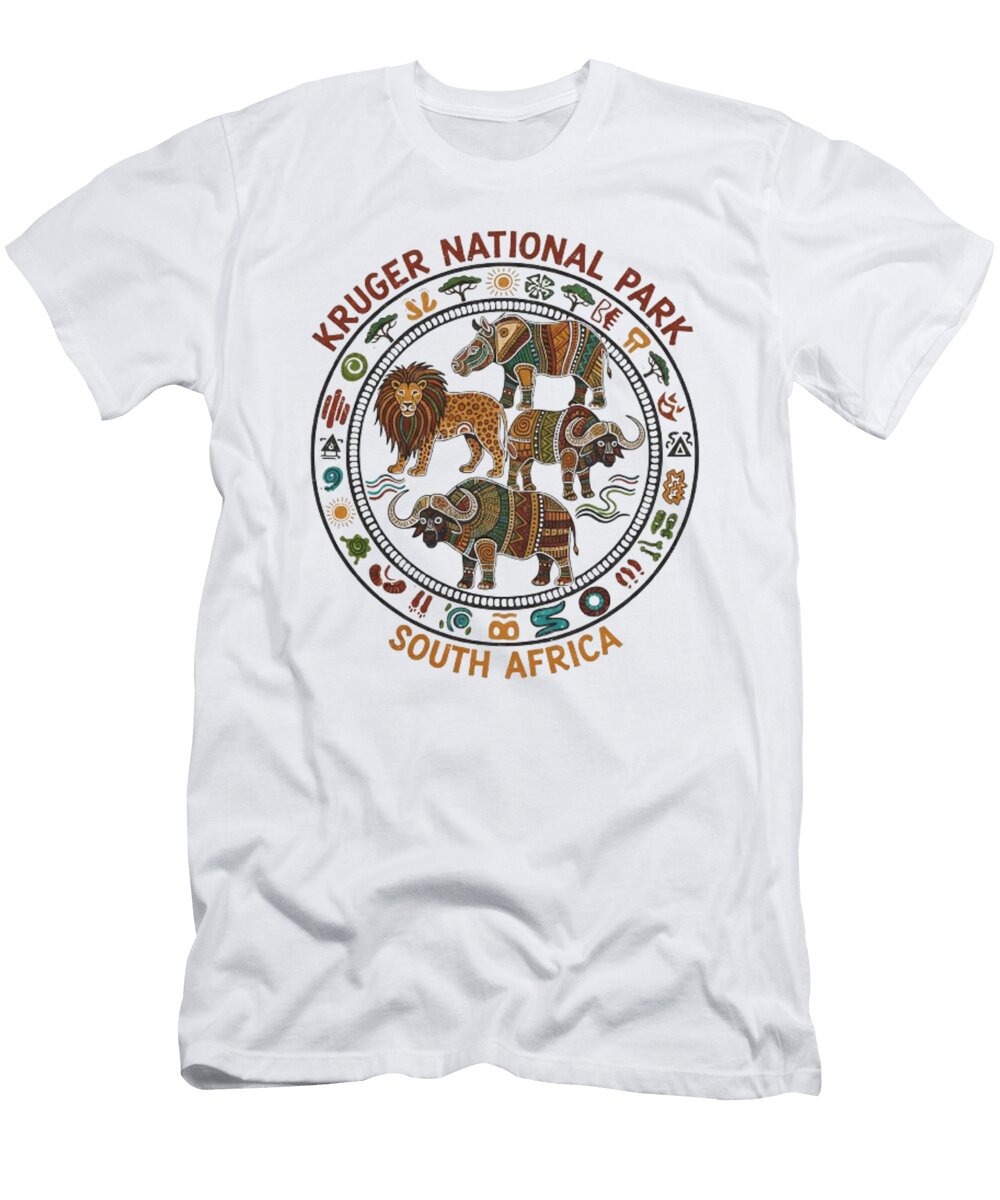 1 Kruger National Park 9 Lik Batonboot T-Shirt