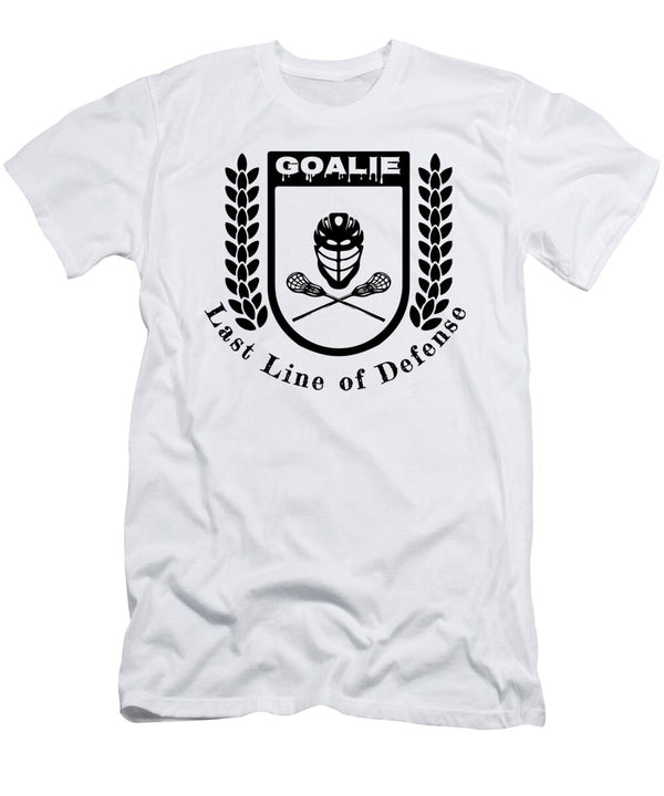 1 Lacrosse Goalie Last Line of Defense Lacrosse Goaltender Kanig Designs T-Shirt