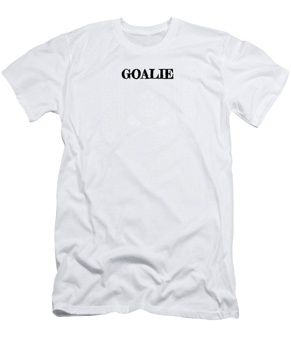 1 Lacrosse Goalie Last Line of Defense Lax Sport Goat Lacrosse Player Lacrosse Game Relax Steeze Kanig Designs T-Shirt