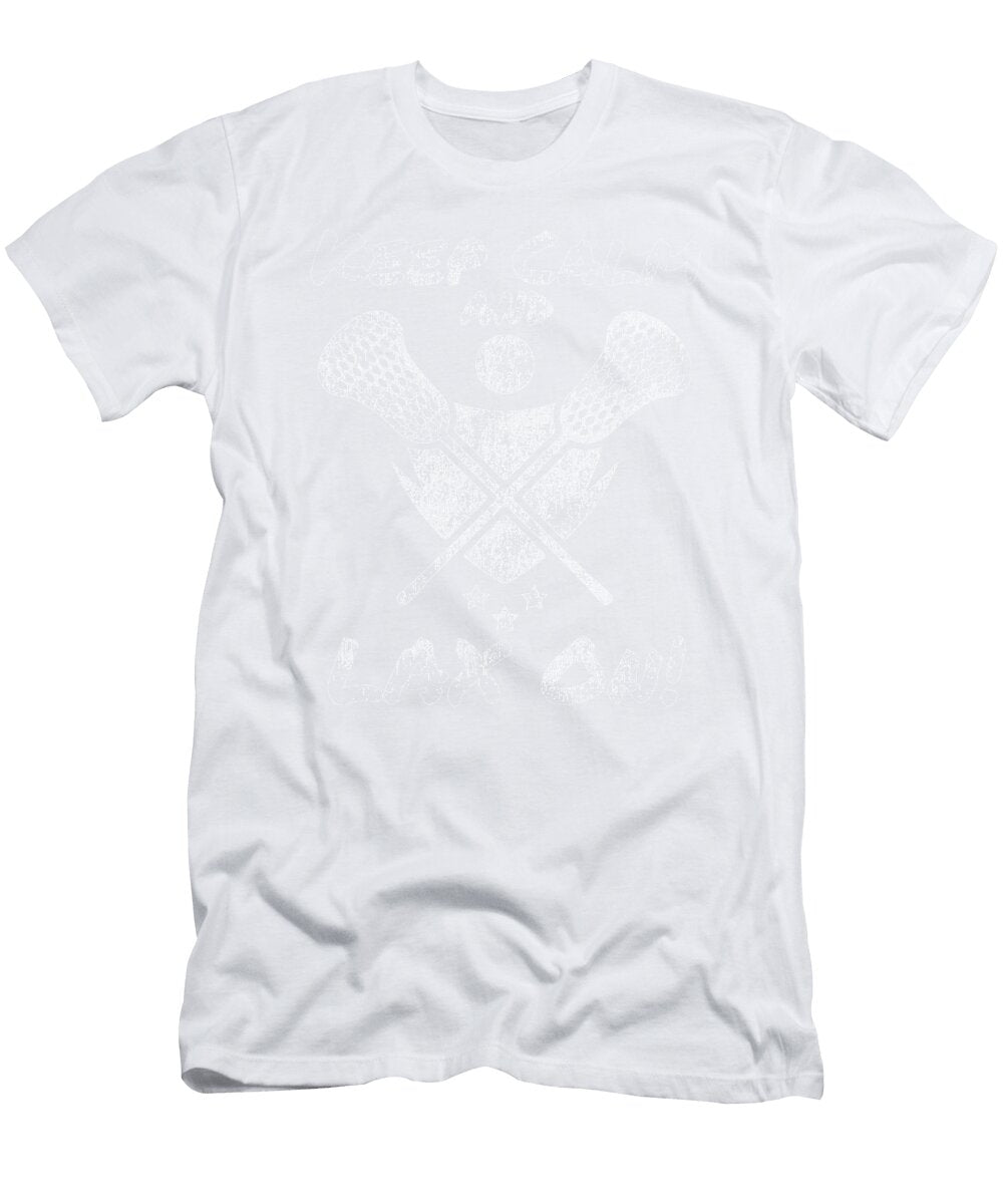 1 Lacrosse Keep Calm and Lax on Lacrosse Sport Goat Lacrosse Player Lacrosse Game Relax Steeze Kanig Designs T-Shirt