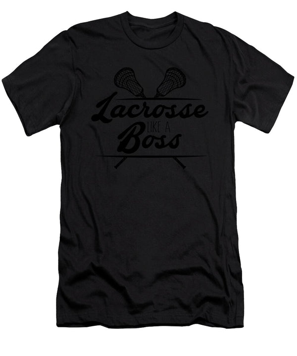 1 Lacrosse Like a Boss Lax Sport Goat Lacrosse Player Lacrosse Game Relax Steeze Kanig Designs T-Shirt