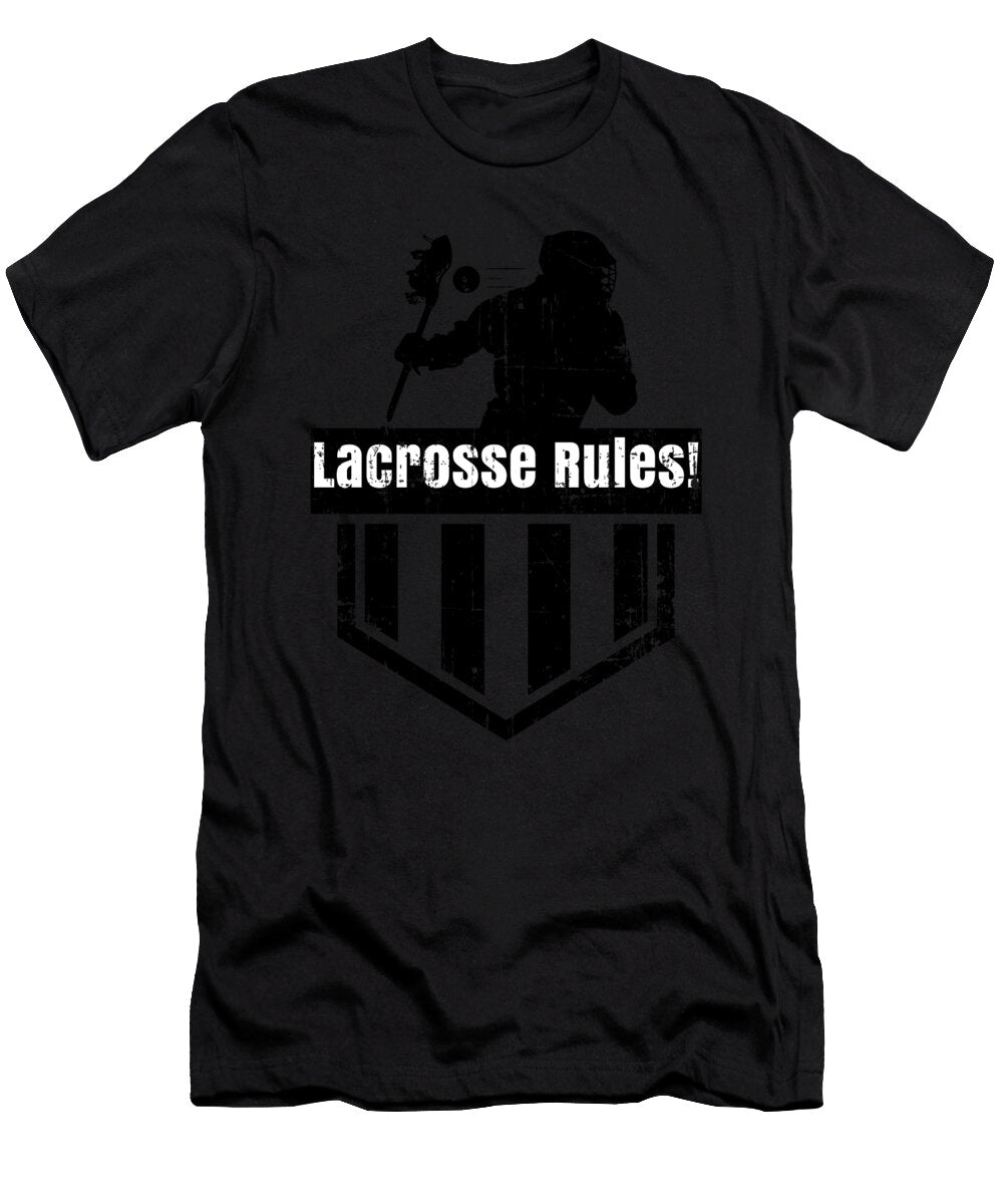 1 Lacrosse Rules Lax Sport Goat Lacrosse Player Lacrosse Game Relax Steeze Kanig Designs T-Shirt