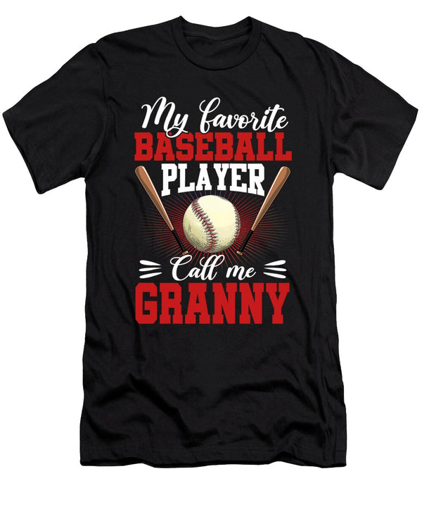 1 My Favorite Baseball Player Calls Me Granny Baseball Dhbubble T-Shirt