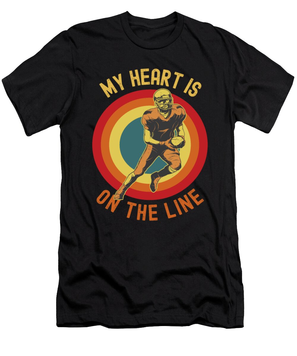 1 My Heart Is on the Line Football Offense Tinh Tran Le Thanh T-Shirt