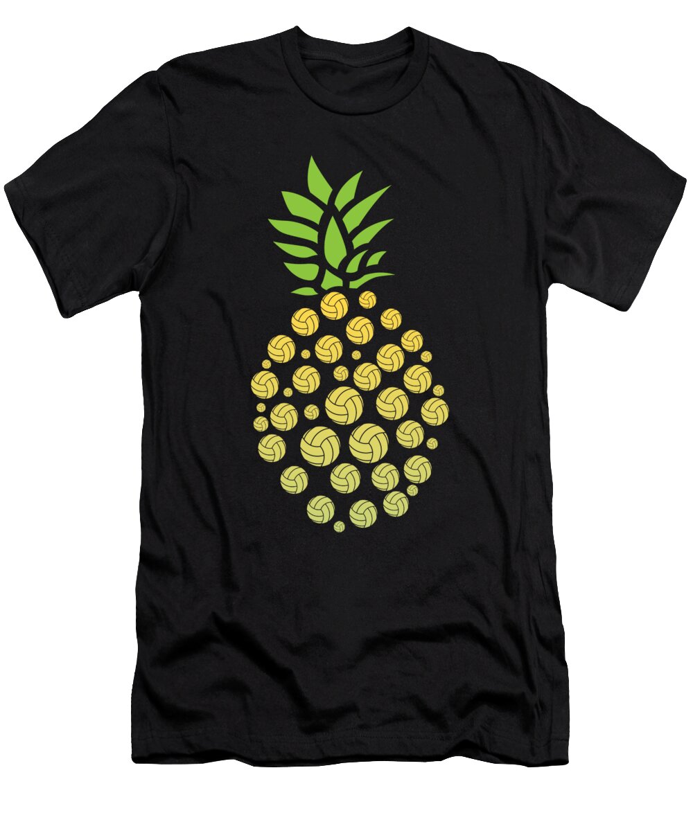 1 Pineapple Volleyball Funny Tropical Fruit Gift Haselshirt T-Shirt