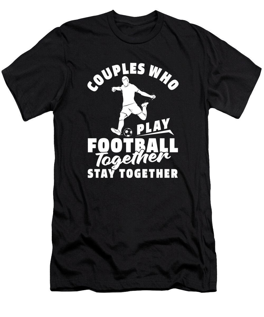 1 Player Couple Footballer American Football Crazy Squirrel T-Shirt