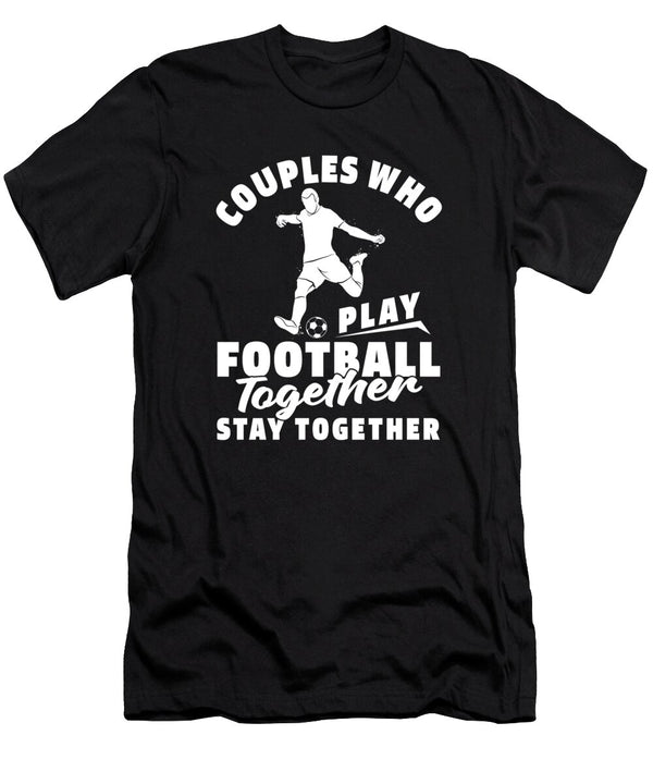 1 Player Couple Footballer American Football Crazy Squirrel T-Shirt