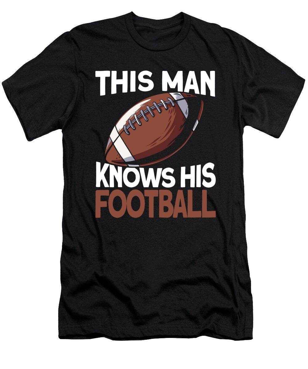 1 Player Footballer American Football Crazy Squirrel T-Shirt