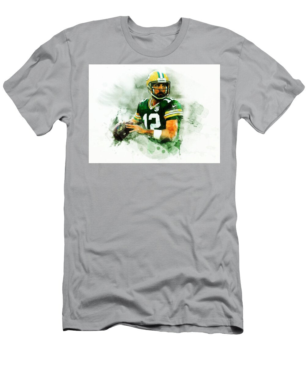 1 Quarterback Aaron Rodgers Brian Reaves T-Shirt