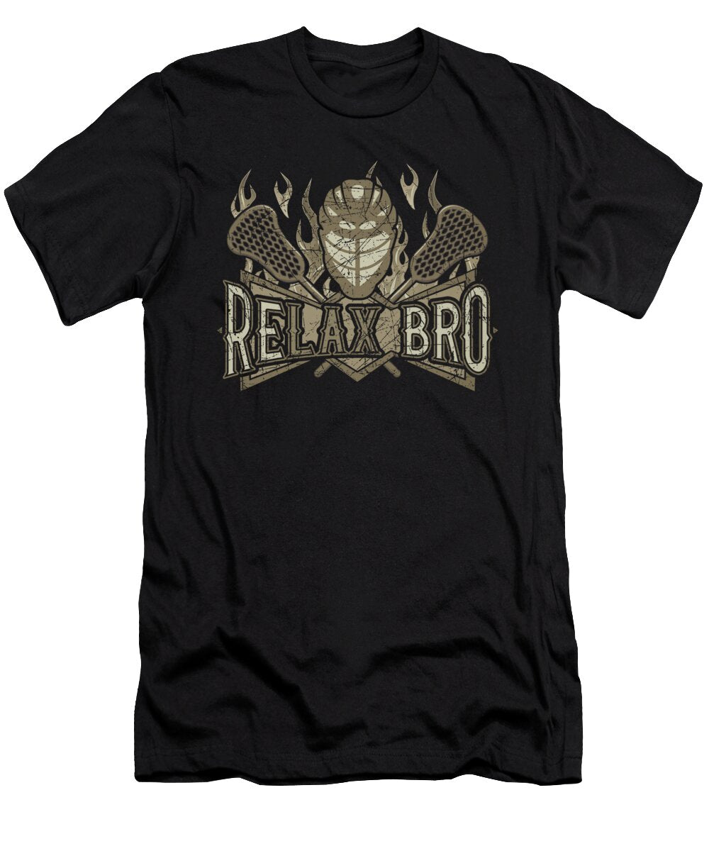 1 Relax Bro Lacrosse Lover Lacrosse Player Kanig Designs T-Shirt