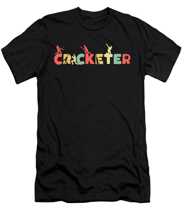 1 Retro Cricket Player Batsman Vintage Umpire Bowler Jonathan Kraske T-Shirt