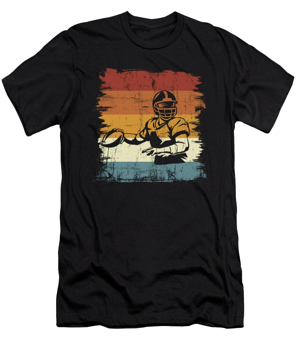 1 Retro Vintage Football Quarterback Greenoptix T-Shirt
