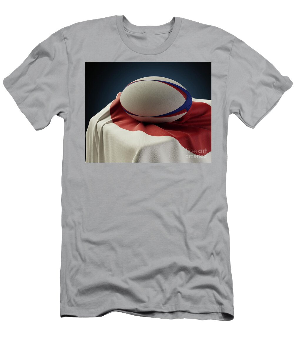 1 Rugby Ball and Japan Flag Allan Swart T-Shirt