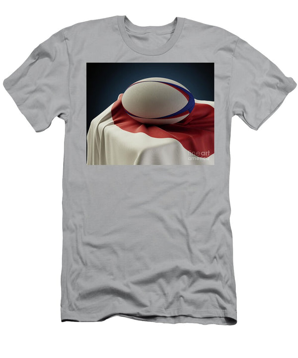 1 Rugby Ball and Japan Flag Allan Swart T-Shirt