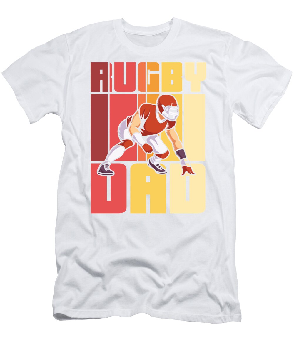 1 Rugby Dad Father Daddy Fathers Day Markjohnson T-Shirt