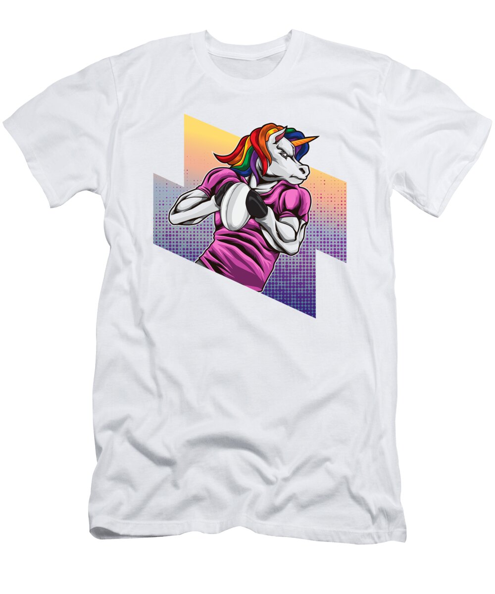 1 Rugby Unicorn Rainbow Rugby Team Mister T-Shirt