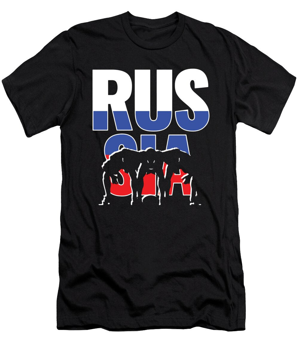 1 Russia Rugby 2019 Fans Kit for Russian Supporters Players Coaches and Rugger Football Lovers Martin Hicks T-Shirt