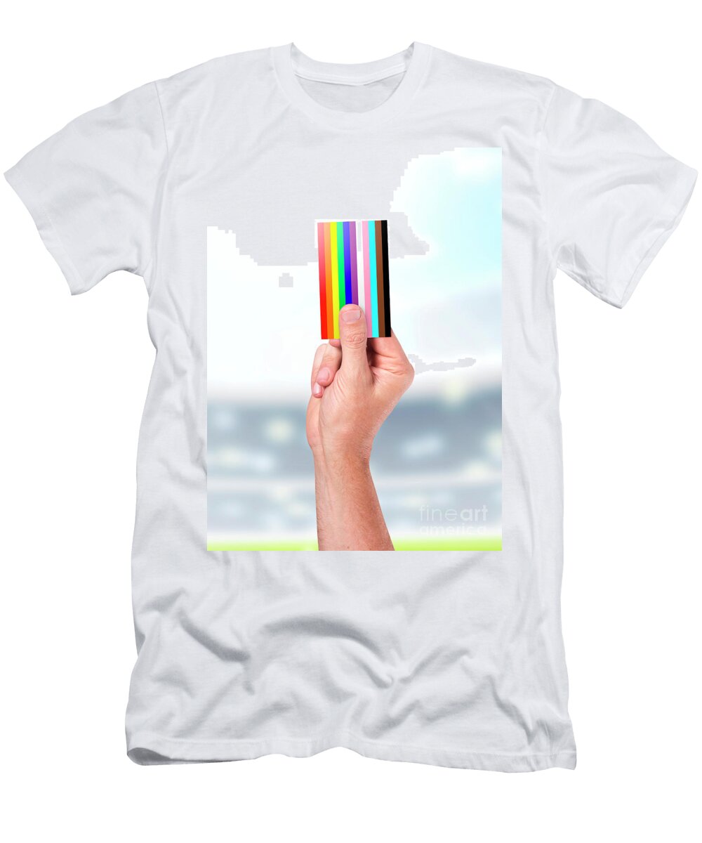 1 Showing an Lgbtq Card Football Ref Allan Swart T-Shirt