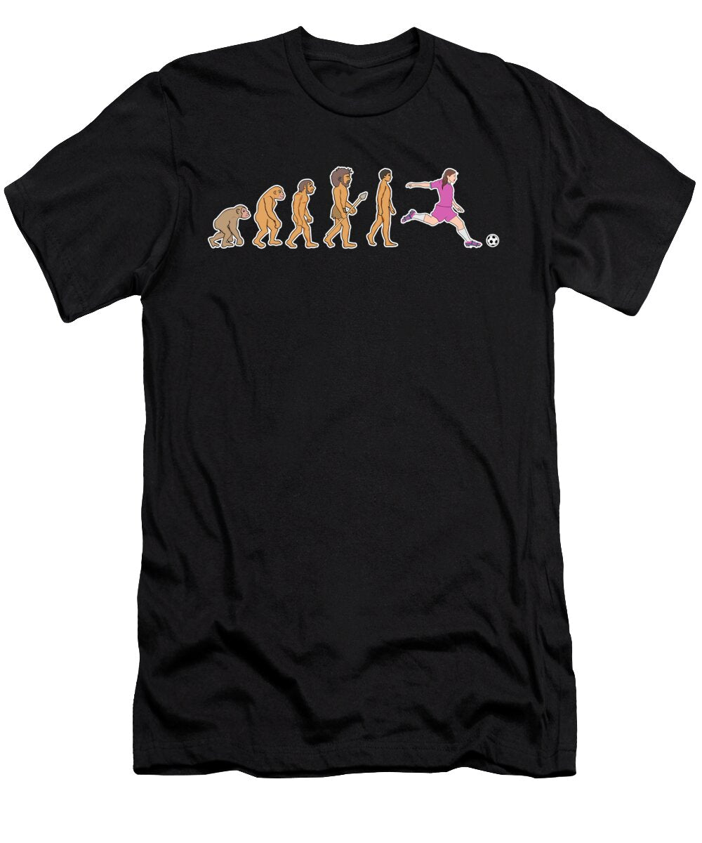 1 Soccer Evolution Team Sport Soccer Player Gift Muc Designs T-Shirt