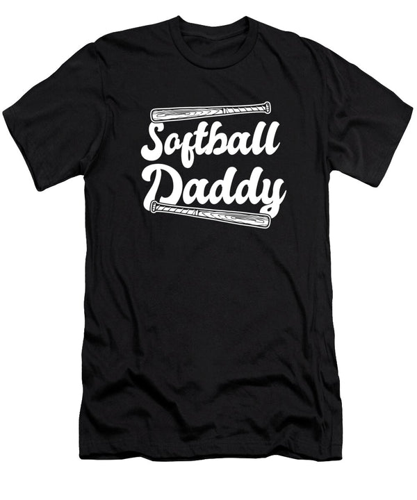 1 Softball Catcher Batter Pitcher Softball Dad Crazy Squirrel T-Shirt
