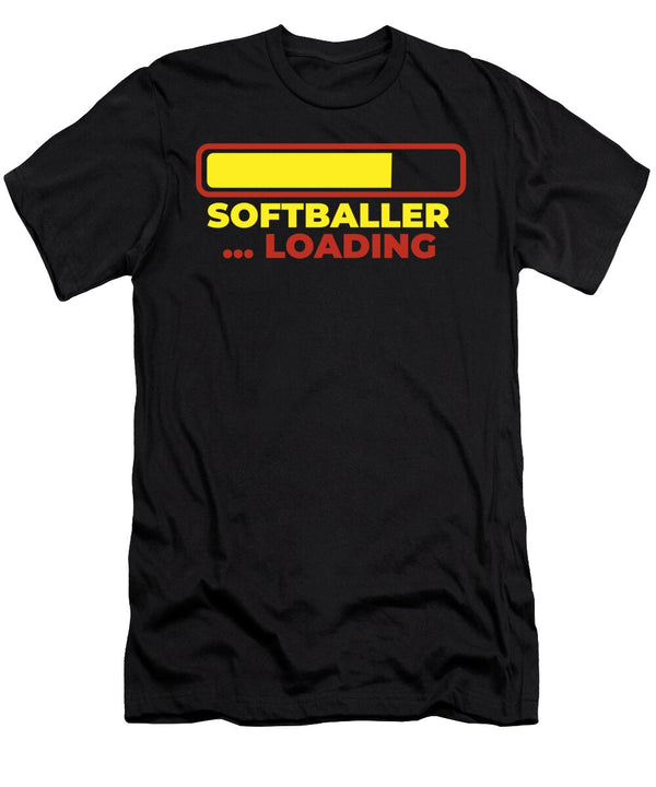 1 Softball Loading Batter Catcher Pitcher Softball Crazy Squirrel T-Shirt