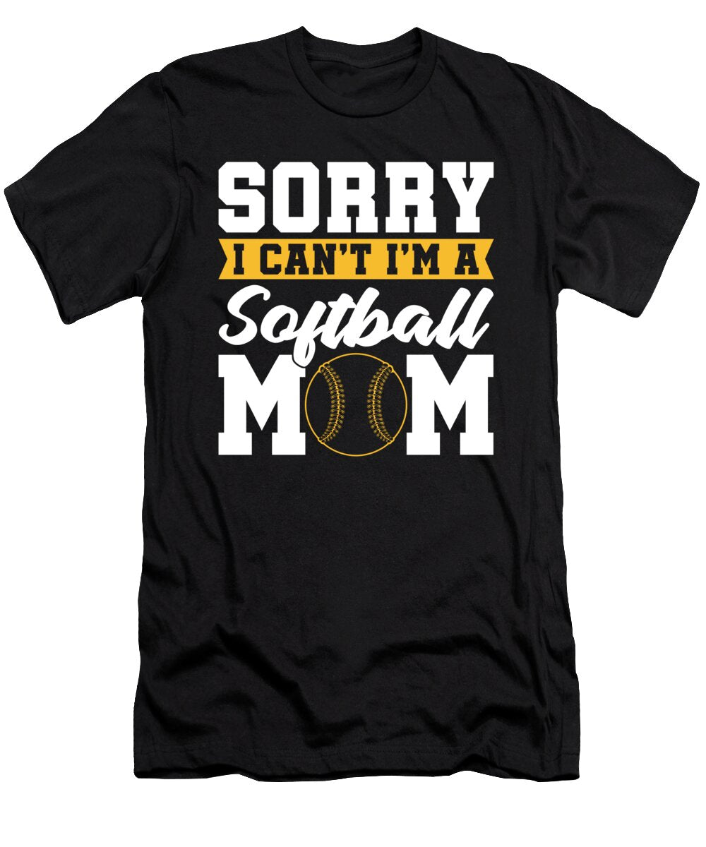 1 Softball Mother Batter Catcher Pitcher Softball Mom Crazy Squirrel T-Shirt